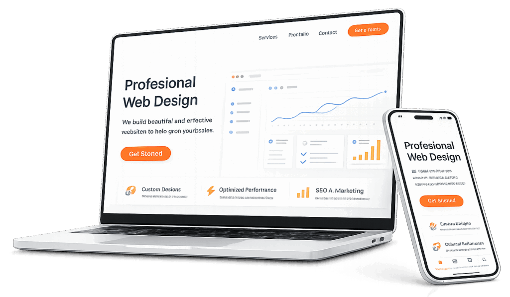 Diseño web profesional con versión APP para negocios
